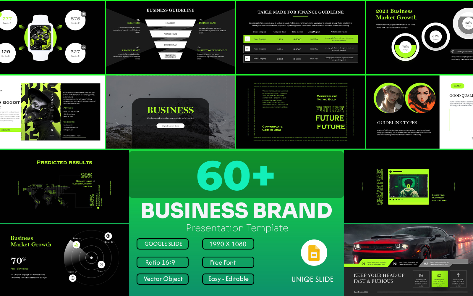 Business Brand Google Slide Presentation Template