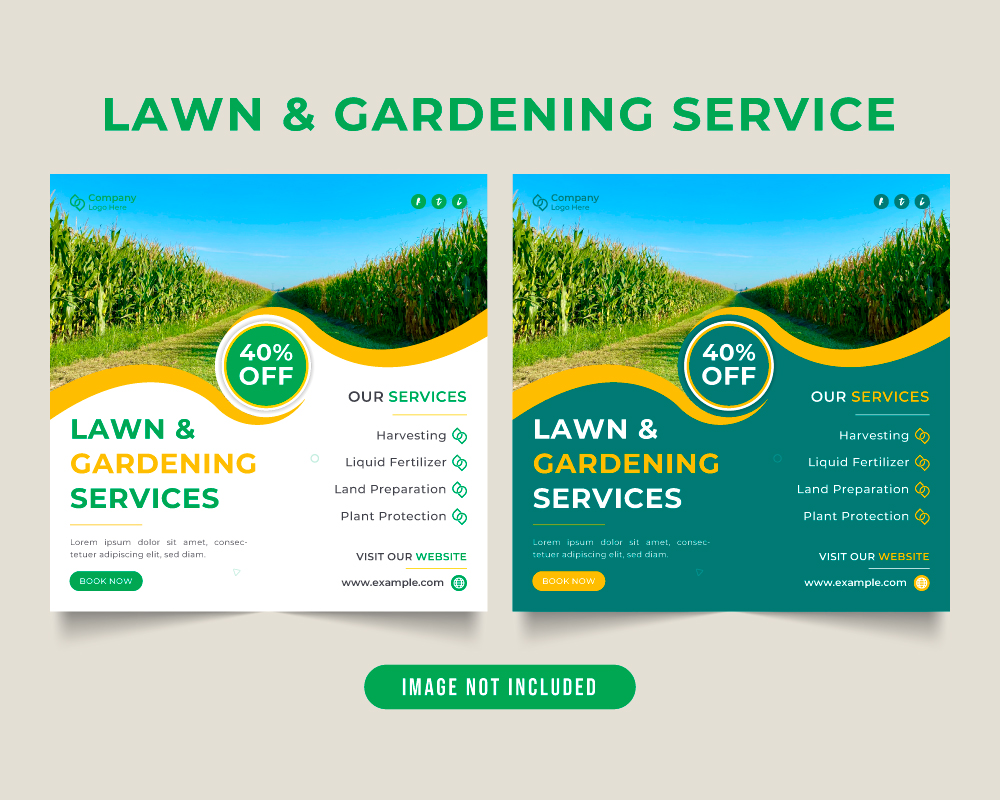 Lawn mower and garden cleaning service