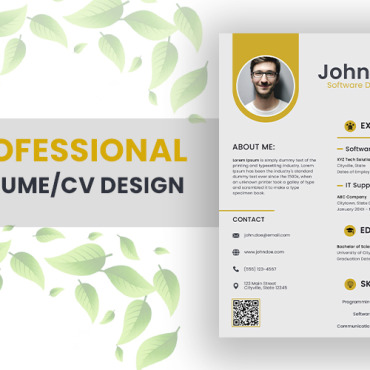 Business Clean Resume Templates 380061