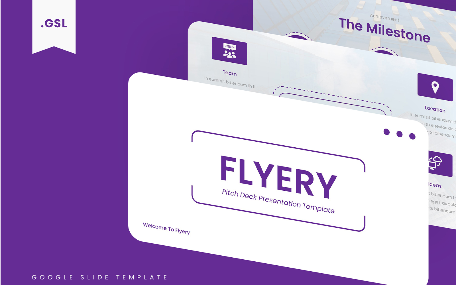 Flyery – Pitch Deck Google Slides Template