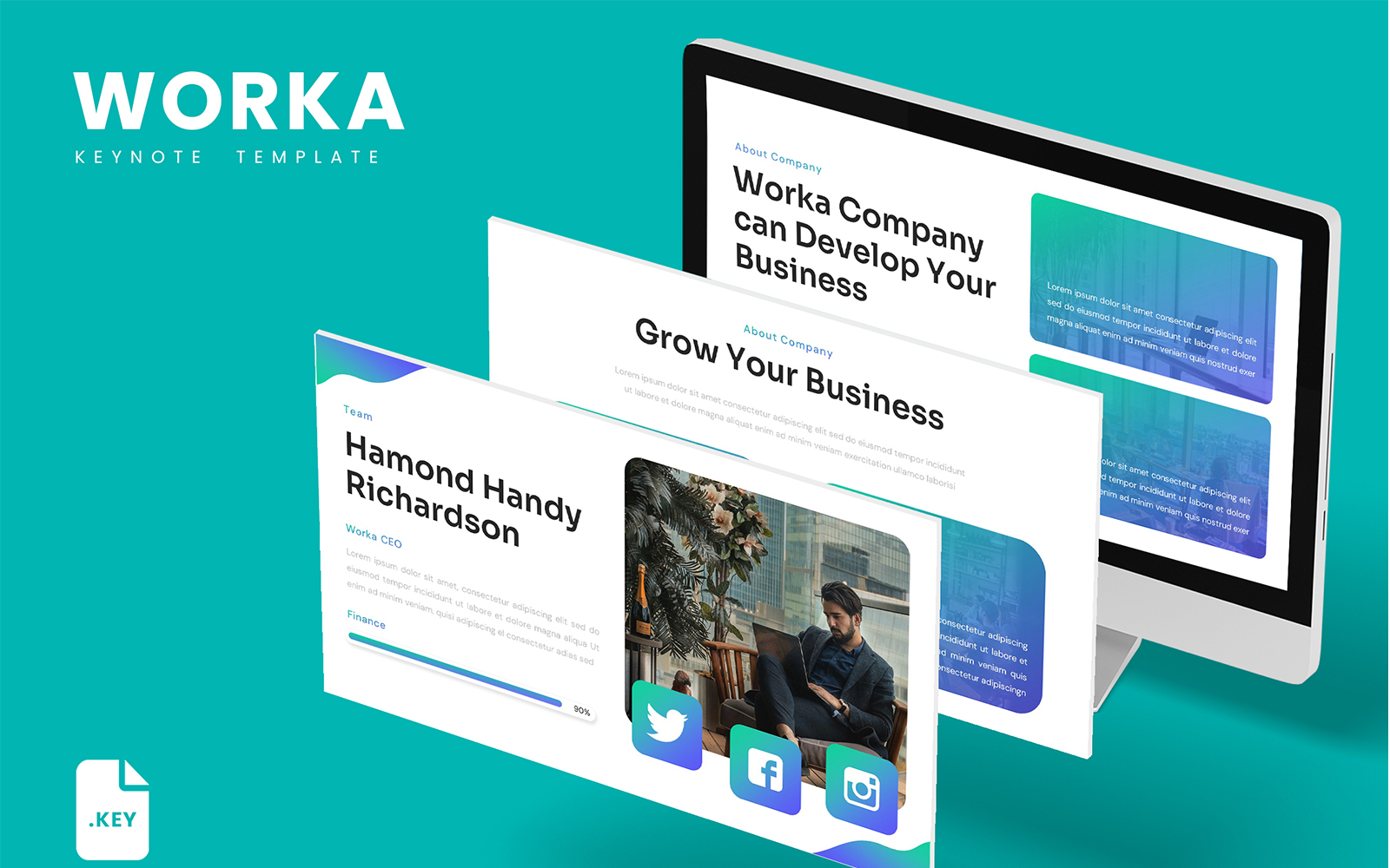 Worka – SEO Marketing Keynote Template
