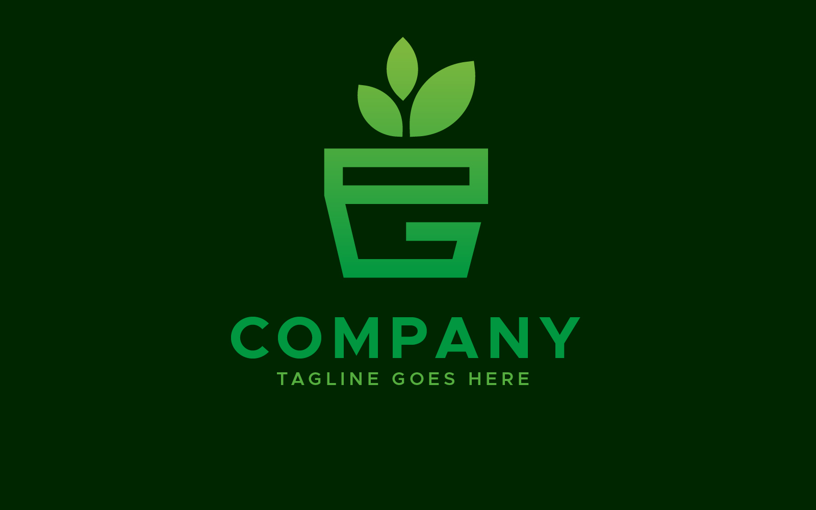 EG letter gardening plant logo design template