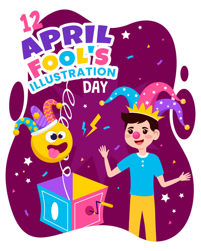 12 Happy April Fools Day Illustration