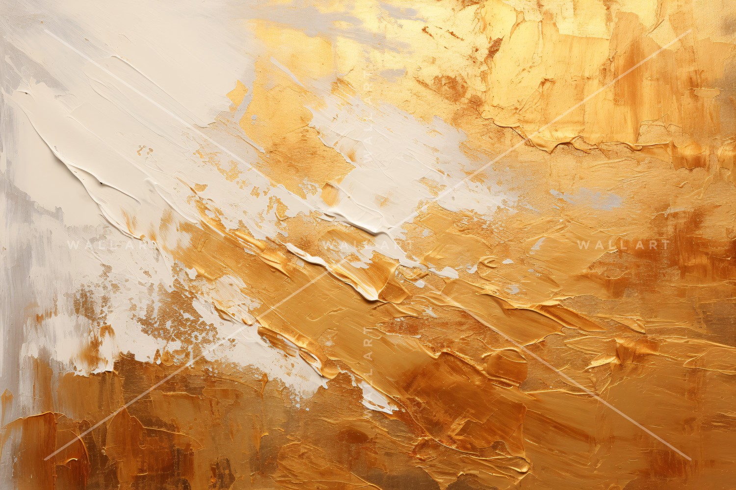 Golden Foil Art Abstract Expressions 8