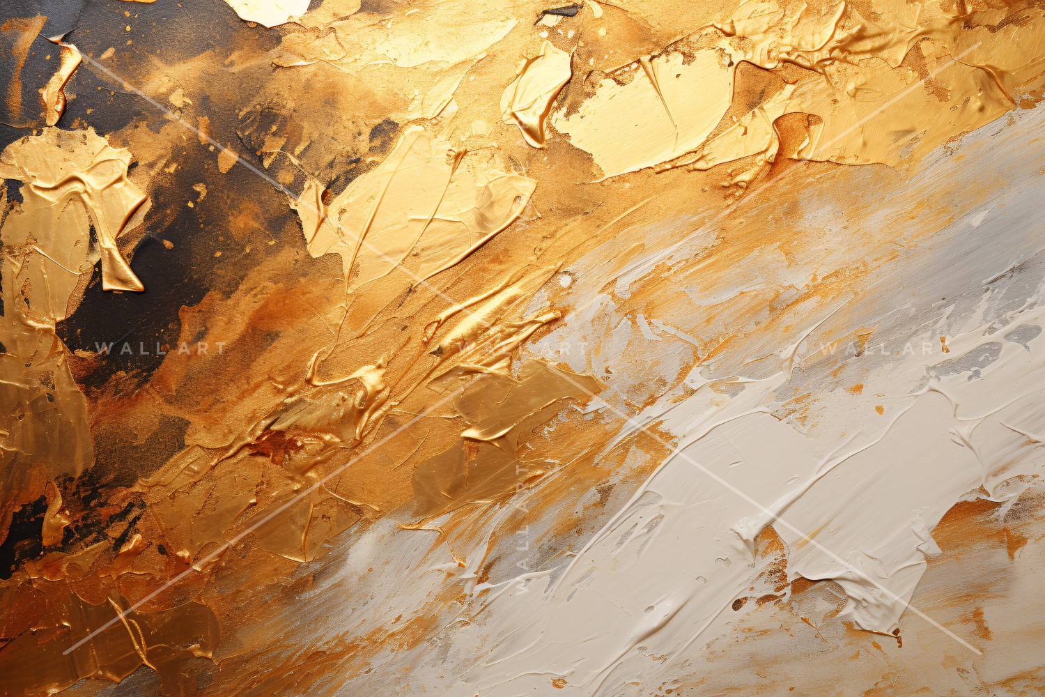 Golden Foil Elegant Wall Art 13