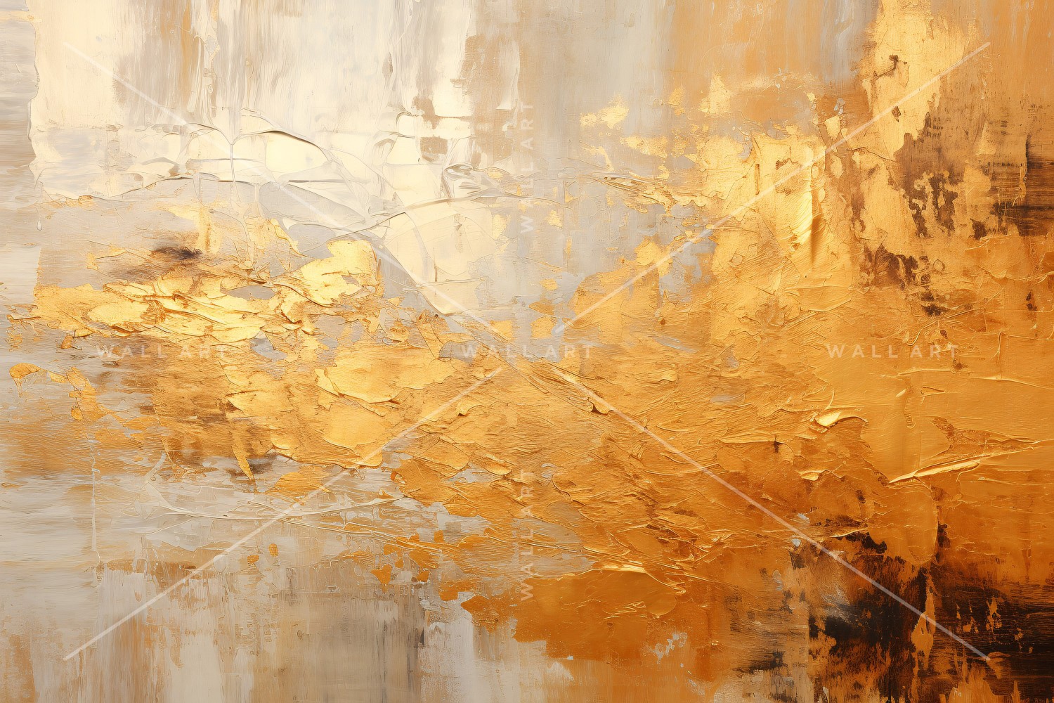 Golden Foil Art Abstract Expressions 9