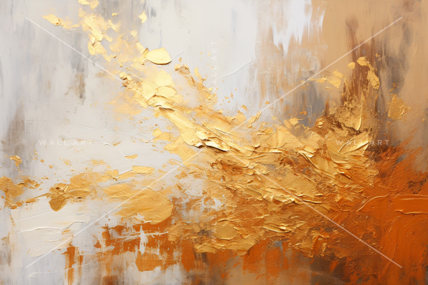 Abstract Art Golden Foil Elegance 11