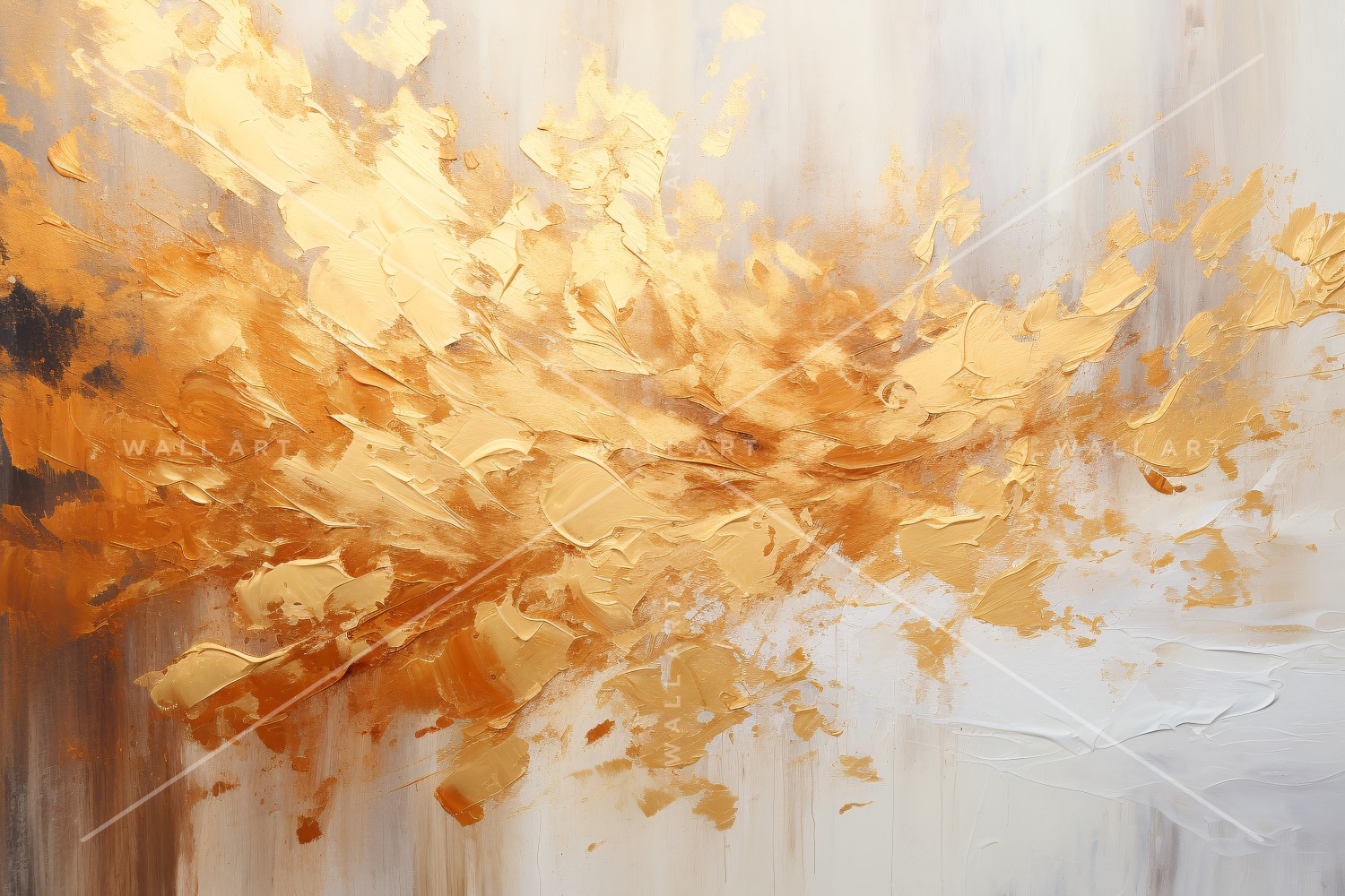 Abstract Art Golden Foil Elegance 10