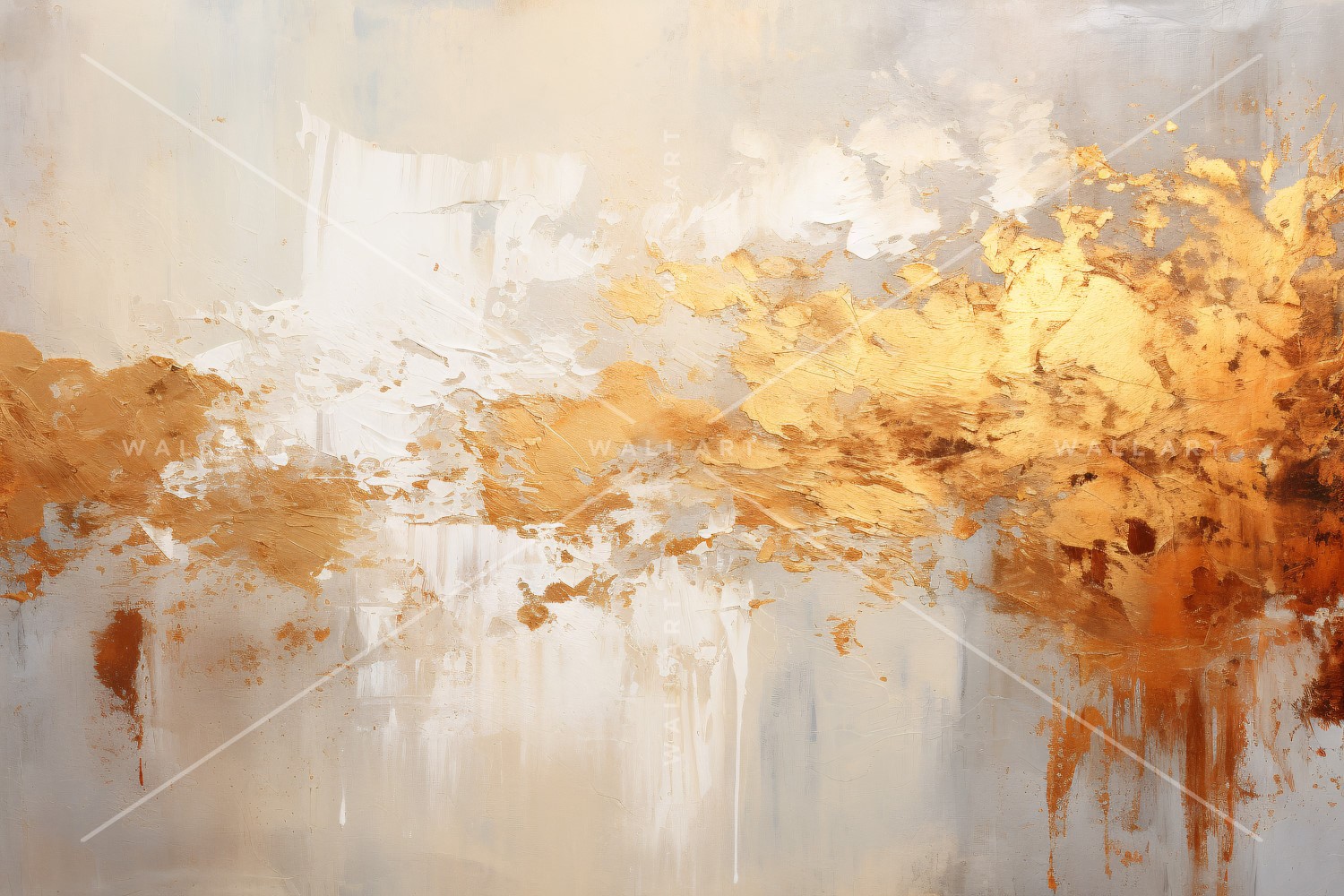 Abstract Art Golden Foil Elegance 9