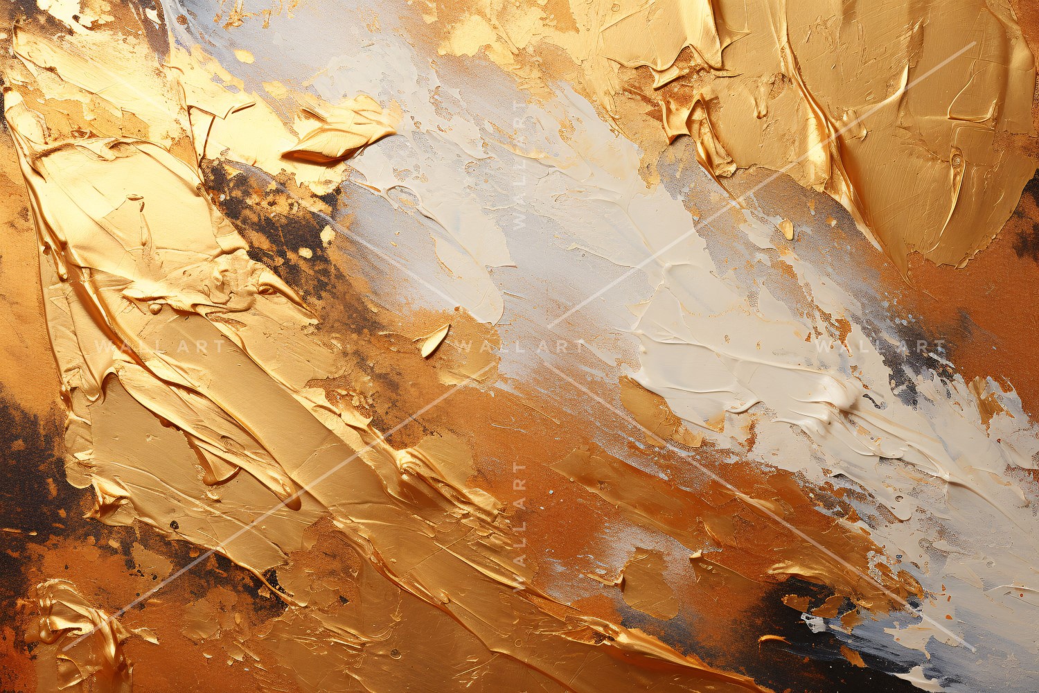 Golden Foil Elegant Wall Art 14