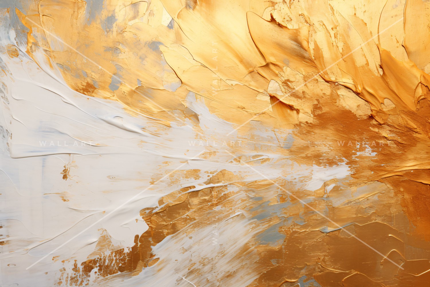 Golden Foil Art Abstract Expressions 7.