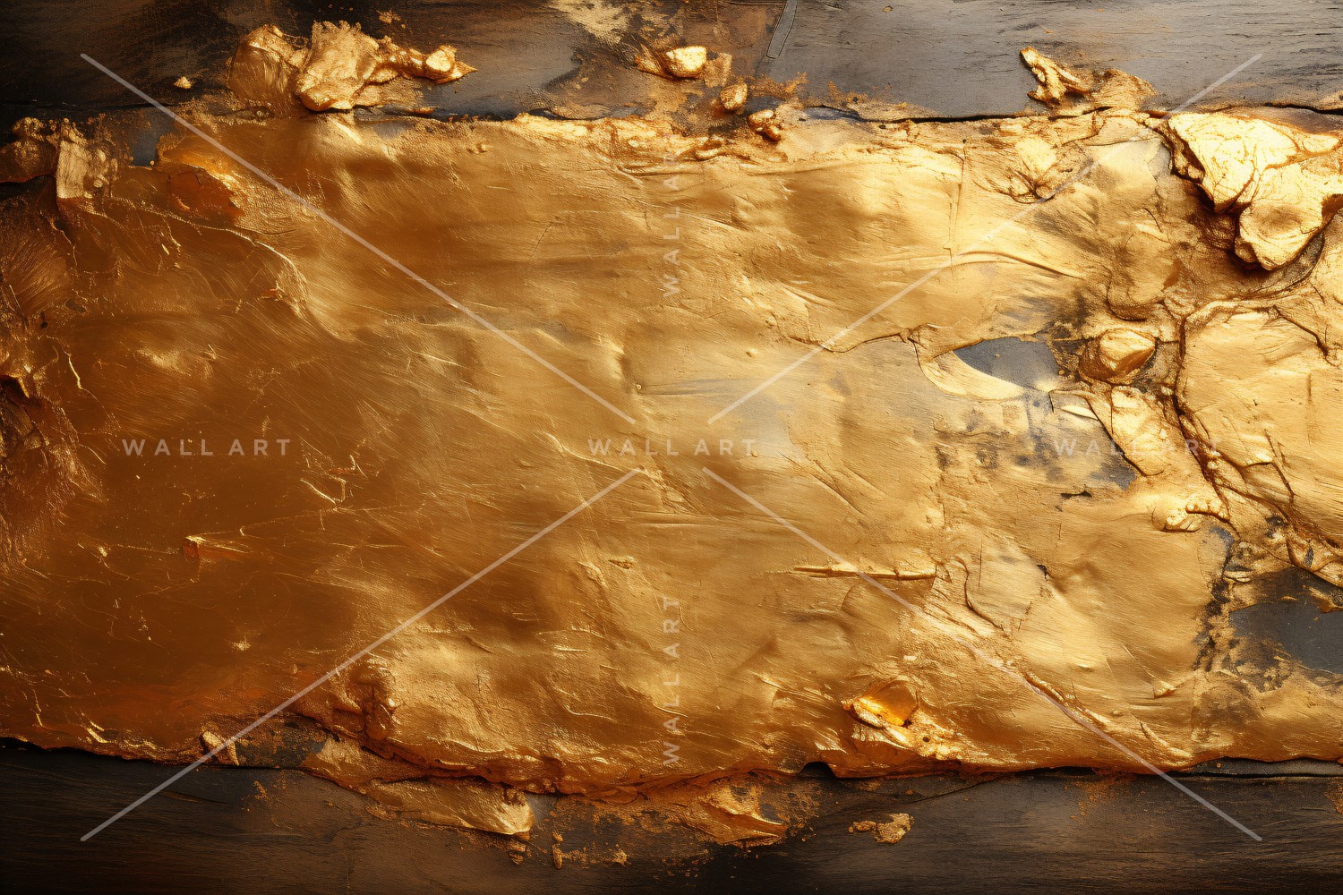 Golden Foil Art Abstract Expressions 17