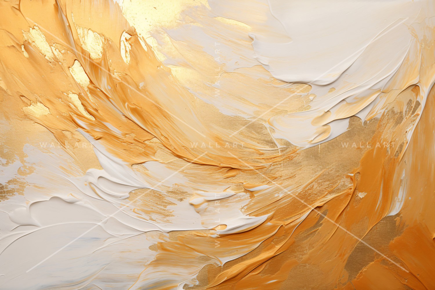 Abstract Art Golden Foil Elegance 22