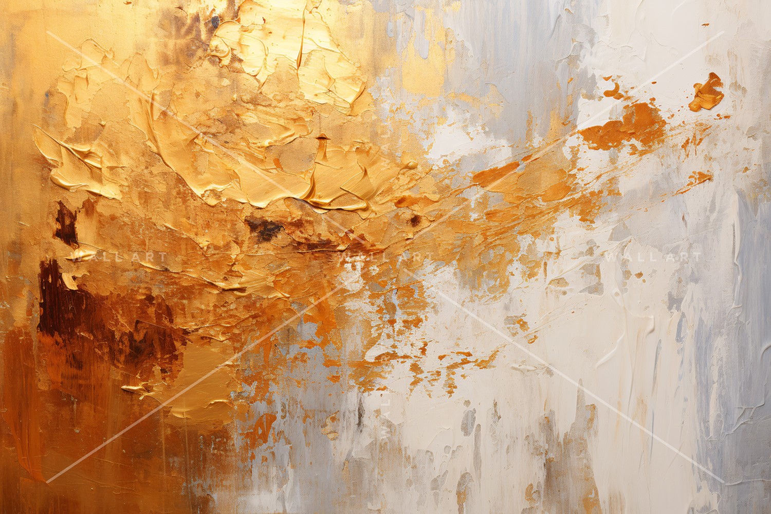 Abstract Art Golden Foil Elegance 26