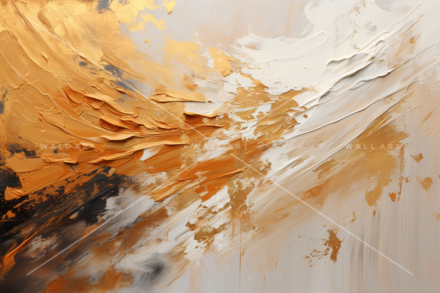 Golden Foil Art Abstract Expressions 21