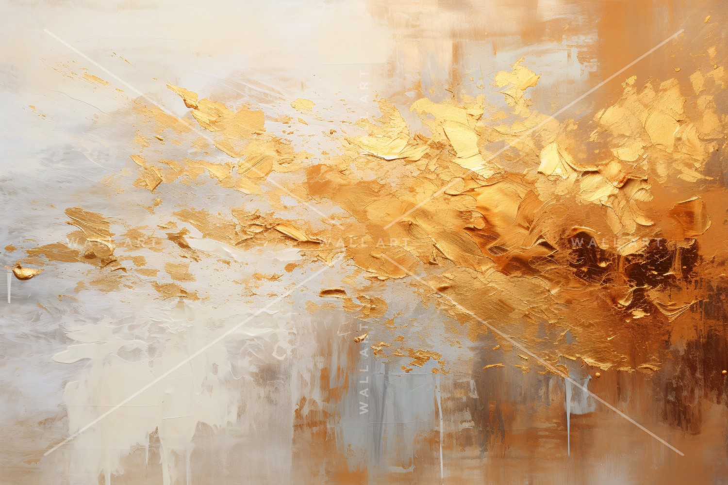 Golden Foil Art Abstract Expressions 24