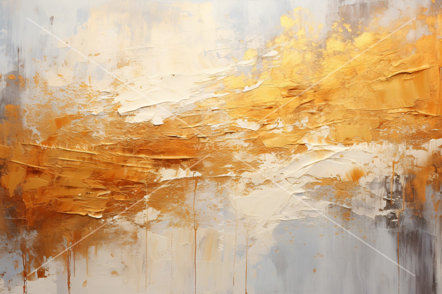 Abstract Art Golden Foil Elegance 25