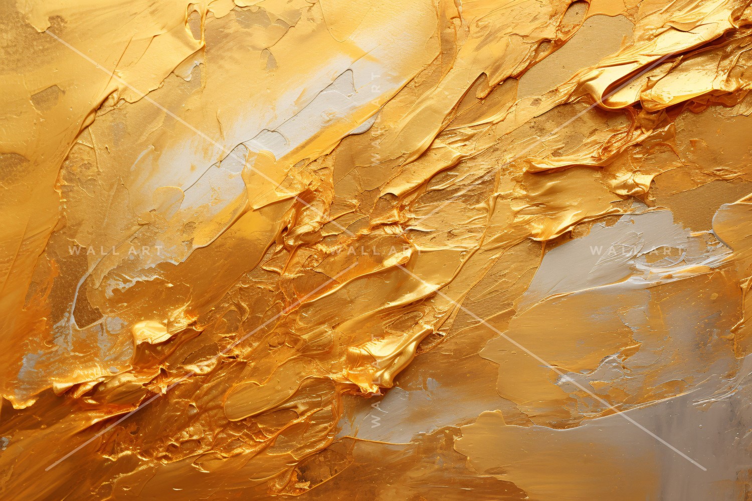 Golden Foil Art Abstract Expressions 30