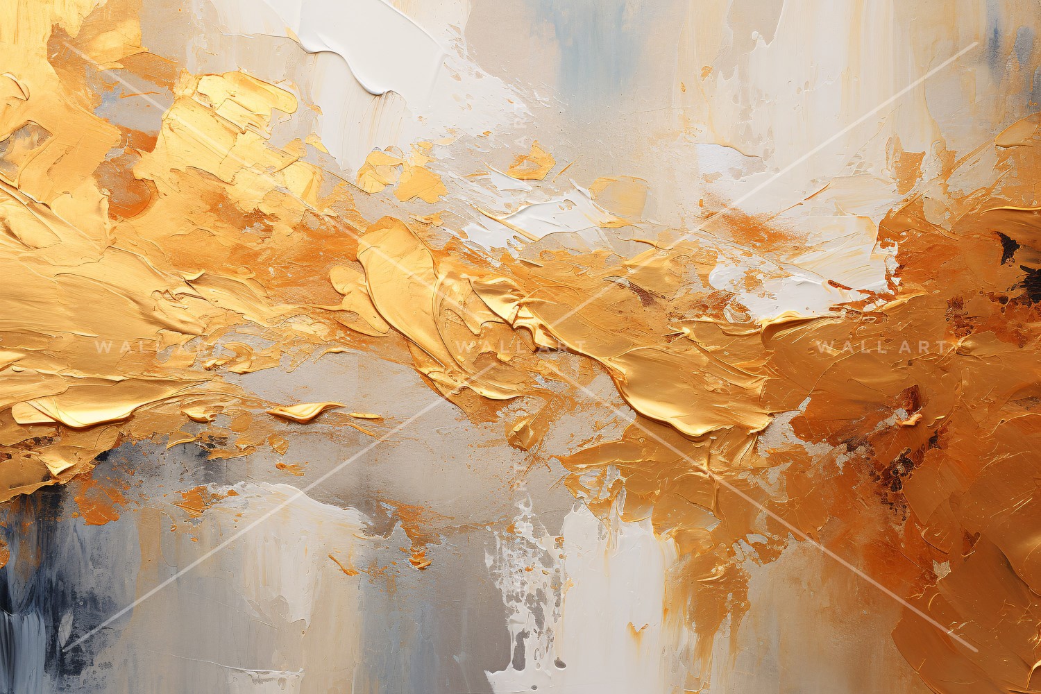 Abstract Art Golden Foil Elegance 29