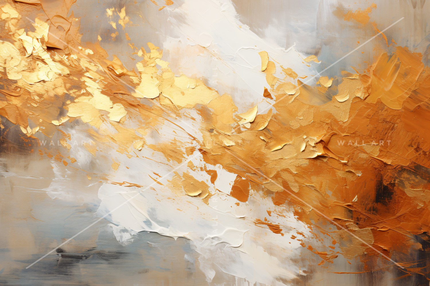 Abstract Art Golden Foil Elegance 32