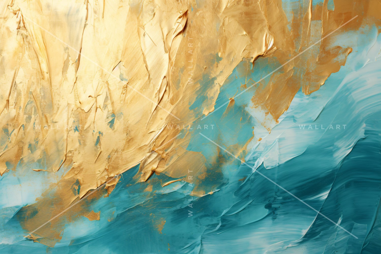 Golden Foil Elegant Wall Art 34