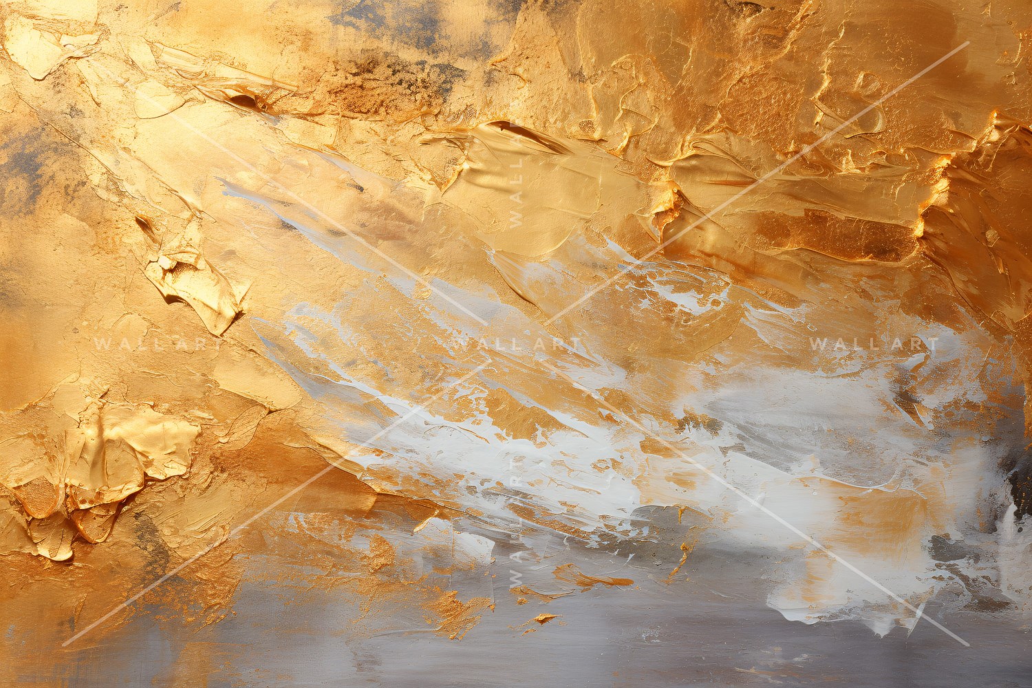 Artistic Wall Decor Golden Foil 39