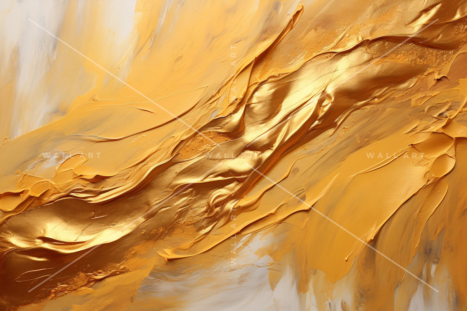 Golden Foil Art Abstract Expressions 35