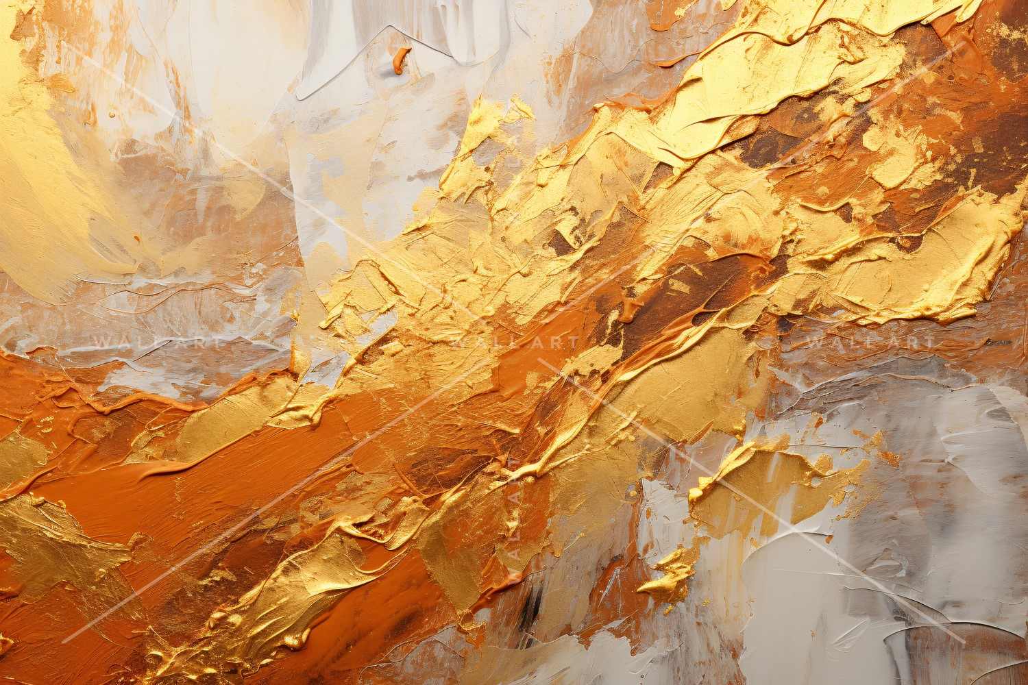 Artistic Wall Decor Golden Foil 38