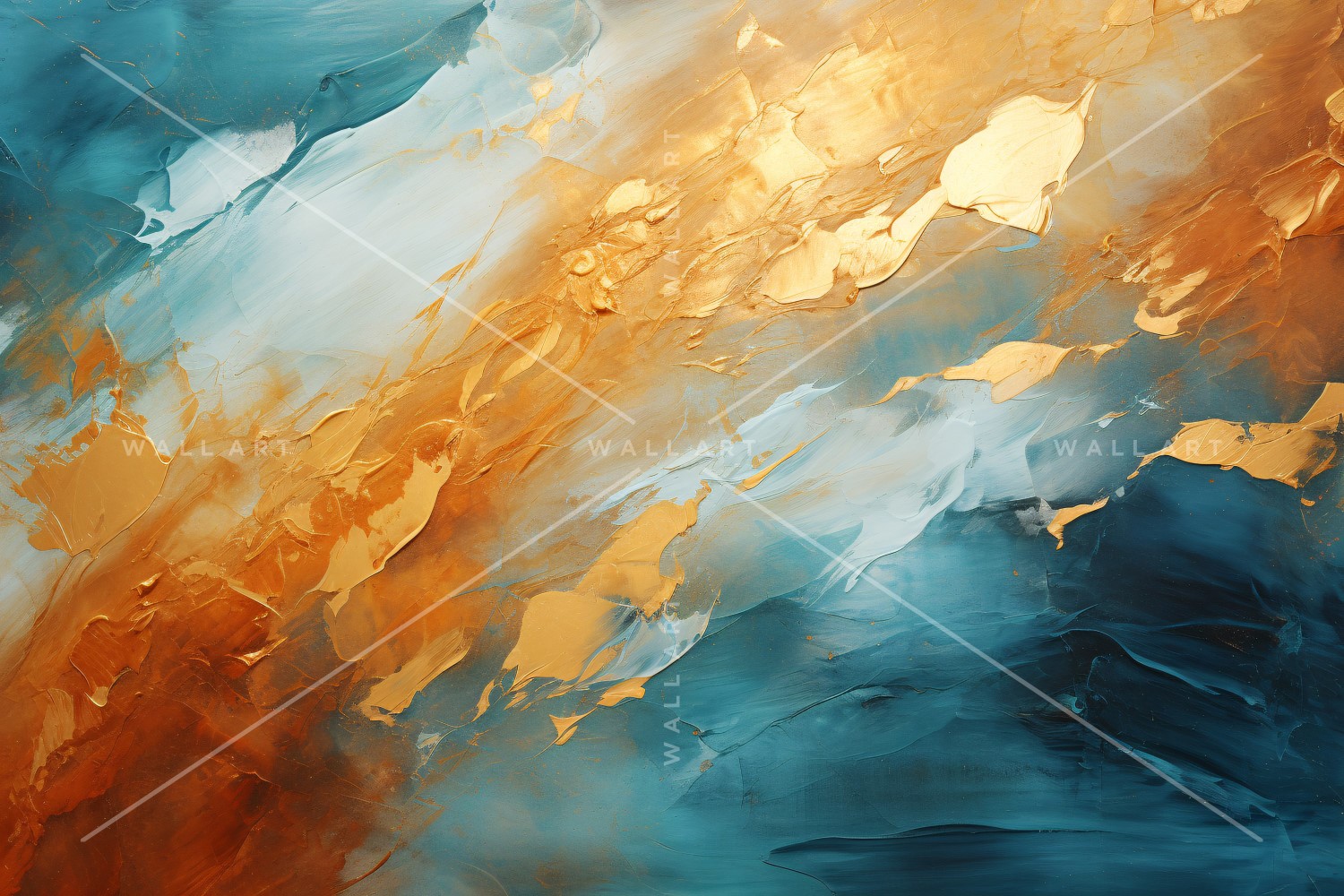 Abstract Art Golden Foil Elegance 36