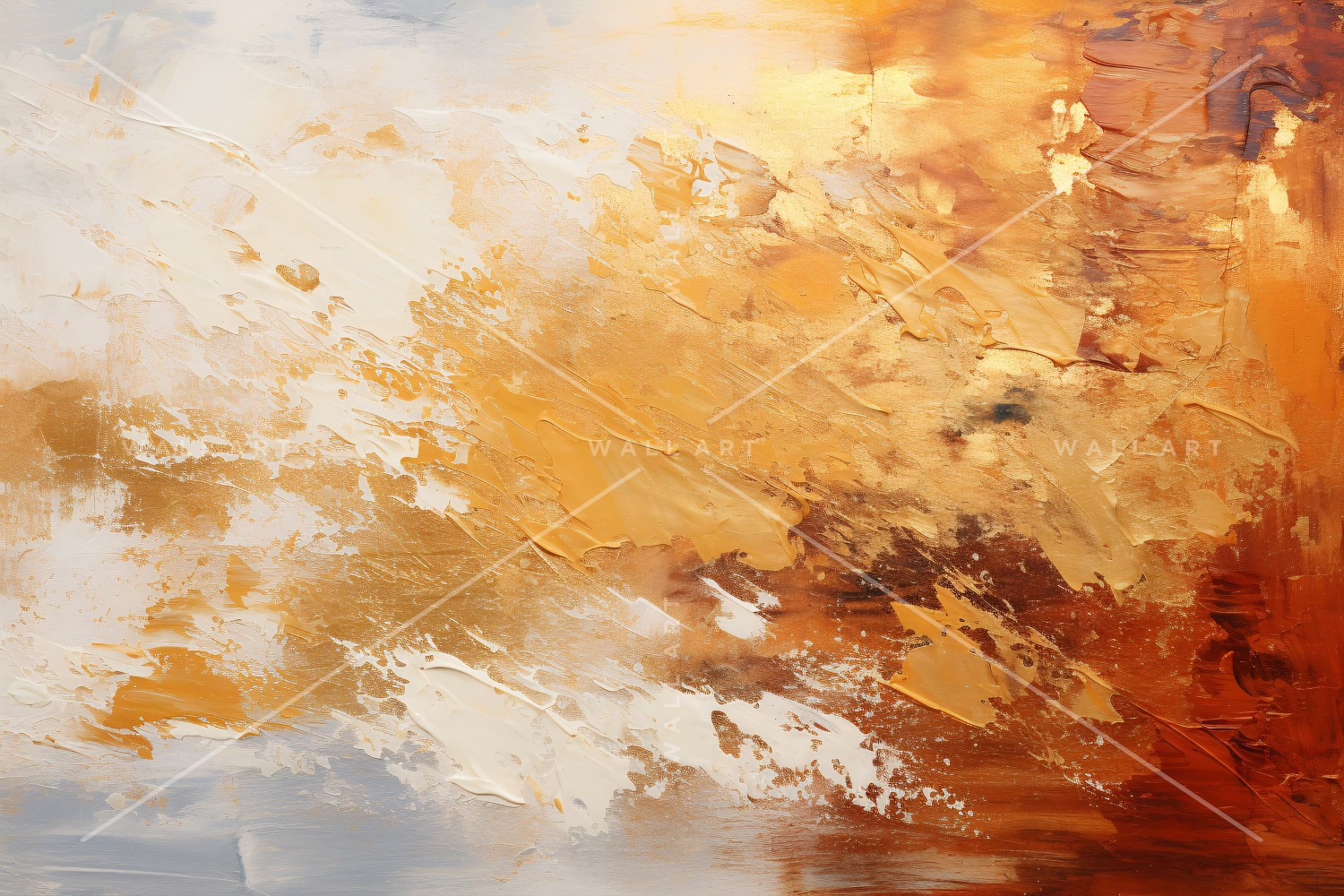 Abstract Art Golden Foil Elegance 41