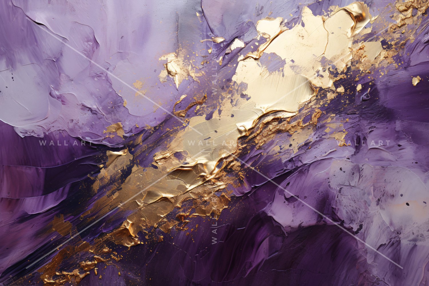 Abstract Art Golden Foil Elegance 47