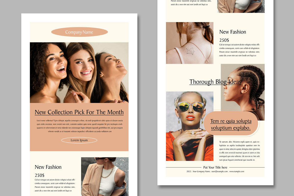 Email Newsletter Templates Layout