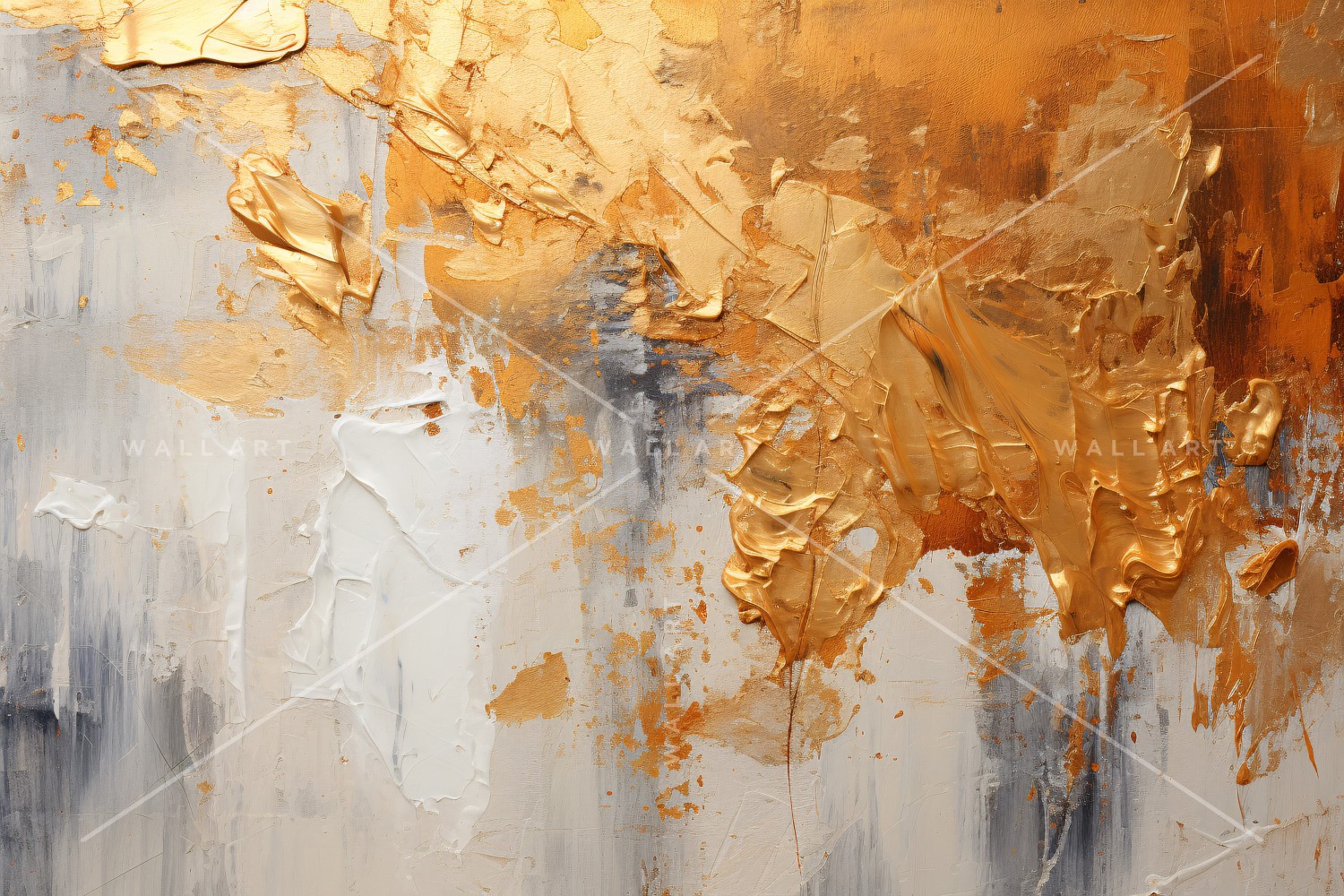 Golden Foil Art Abstract Expressions 54