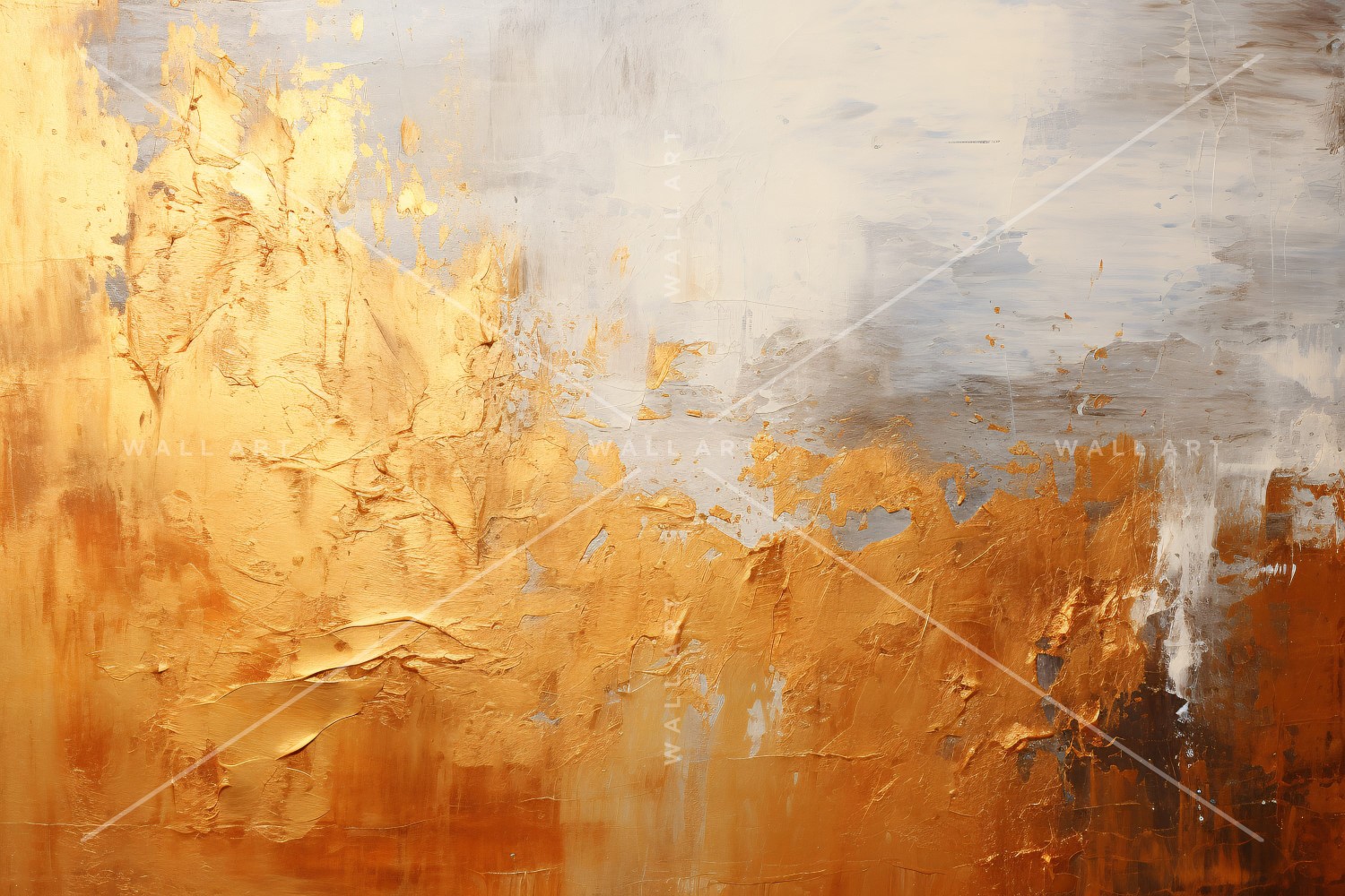 Abstract Art Golden Foil Elegance 55