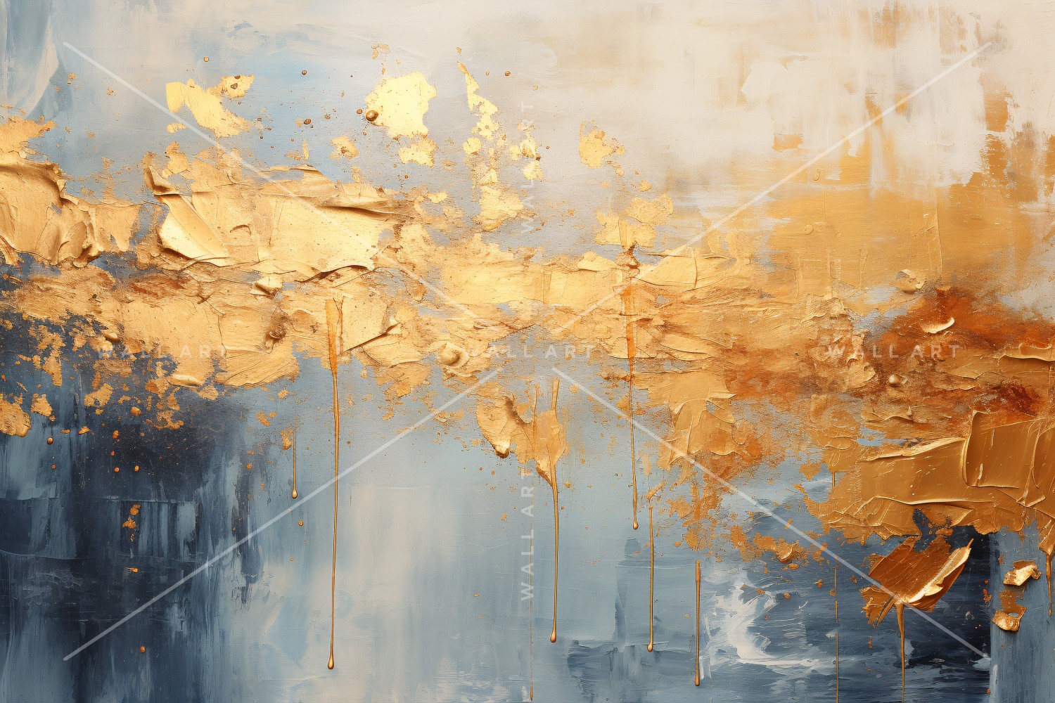 Golden Foil Art Abstract Expressions 56