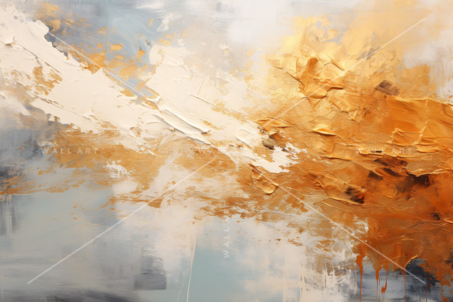 Abstract Art Golden Foil Elegance 57