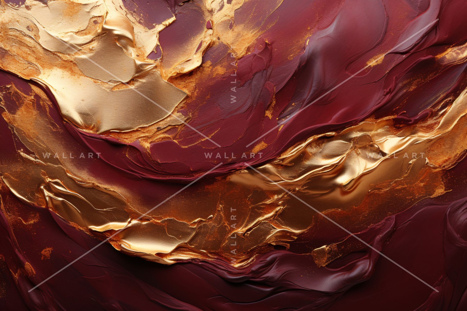 Abstract Art Golden Foil Elegance 60