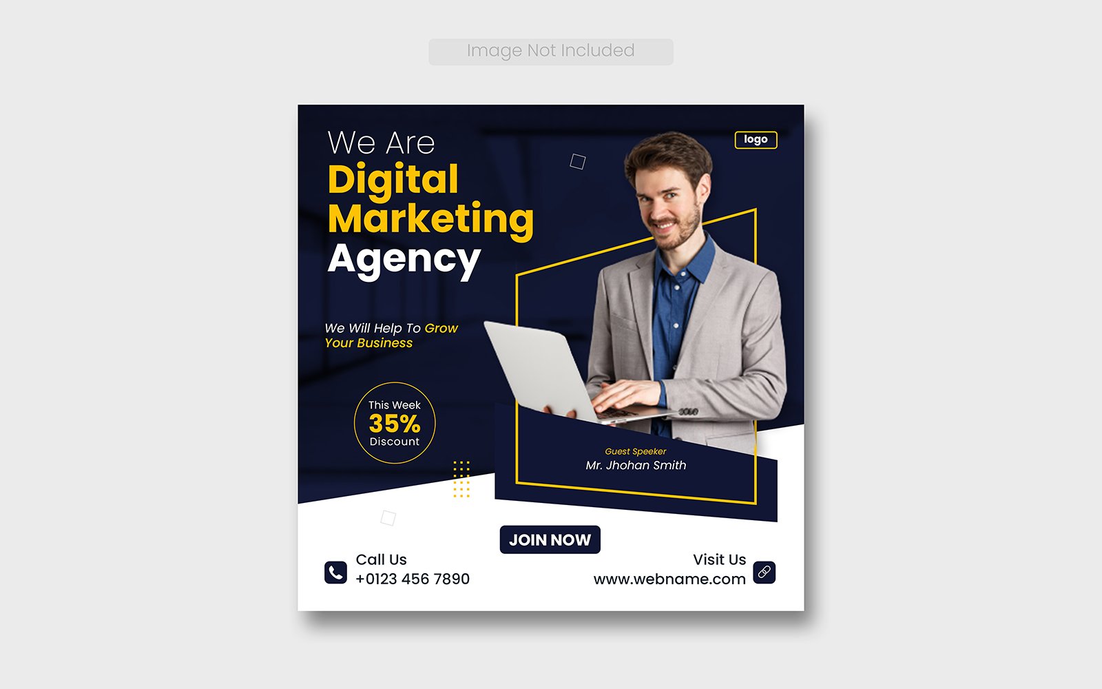 Digital Marketing Agency  Corporate Social Media Template