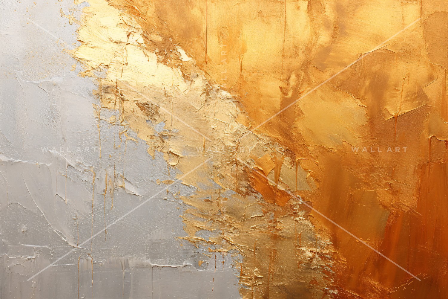 Abstract Art Golden Foil Elegance 68