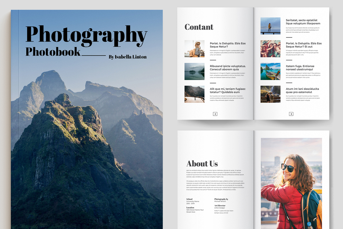 Photo Book Layout Template