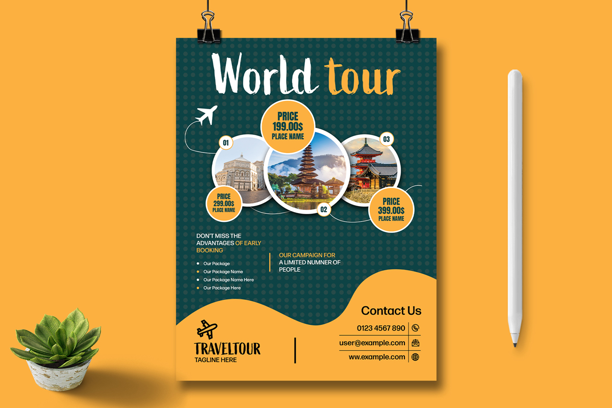 Travel Poster Template Layout