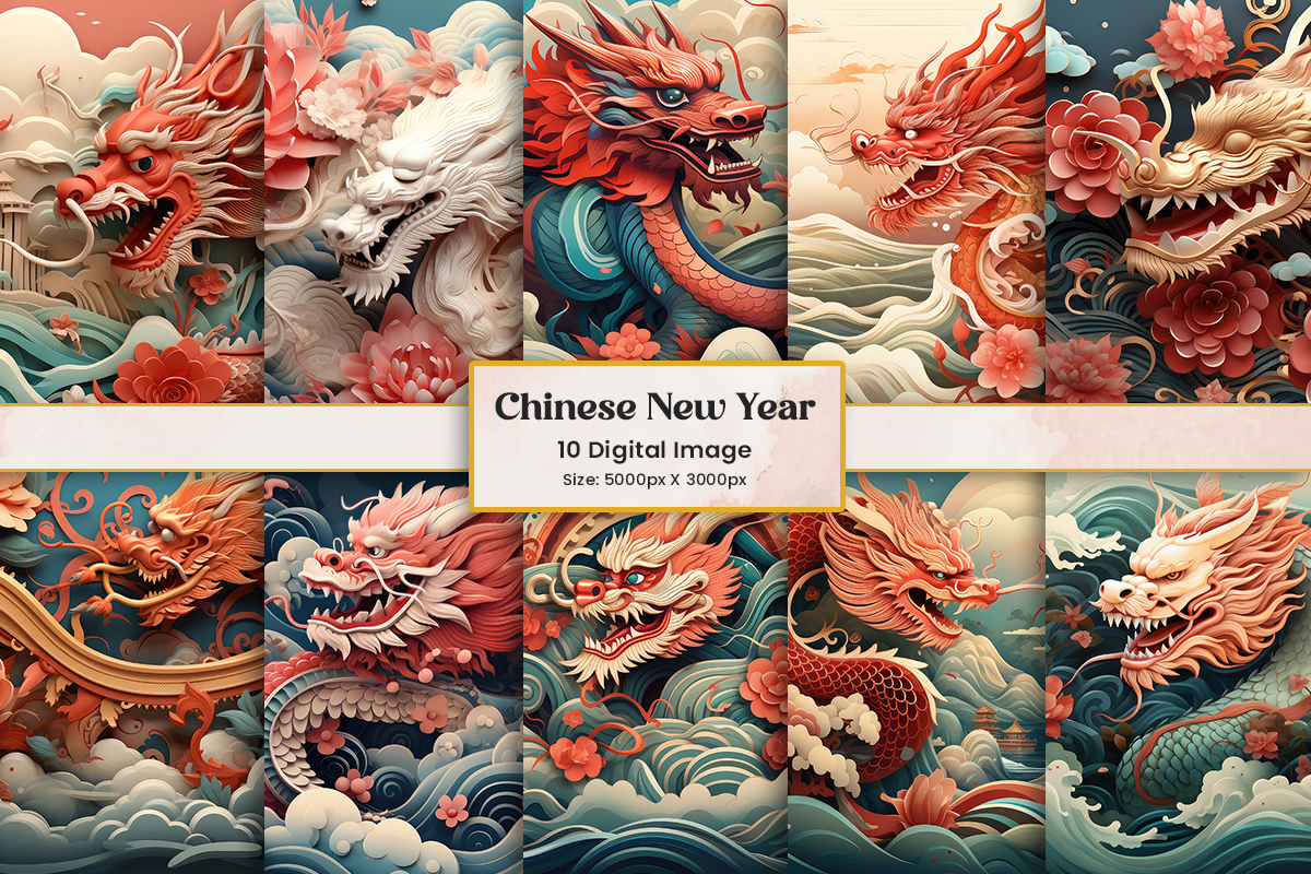 Chinese New Year Colorful Background