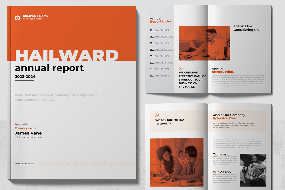 Annual Report  InDesign Templates