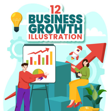 Growth Business Illustrations Templates 381221