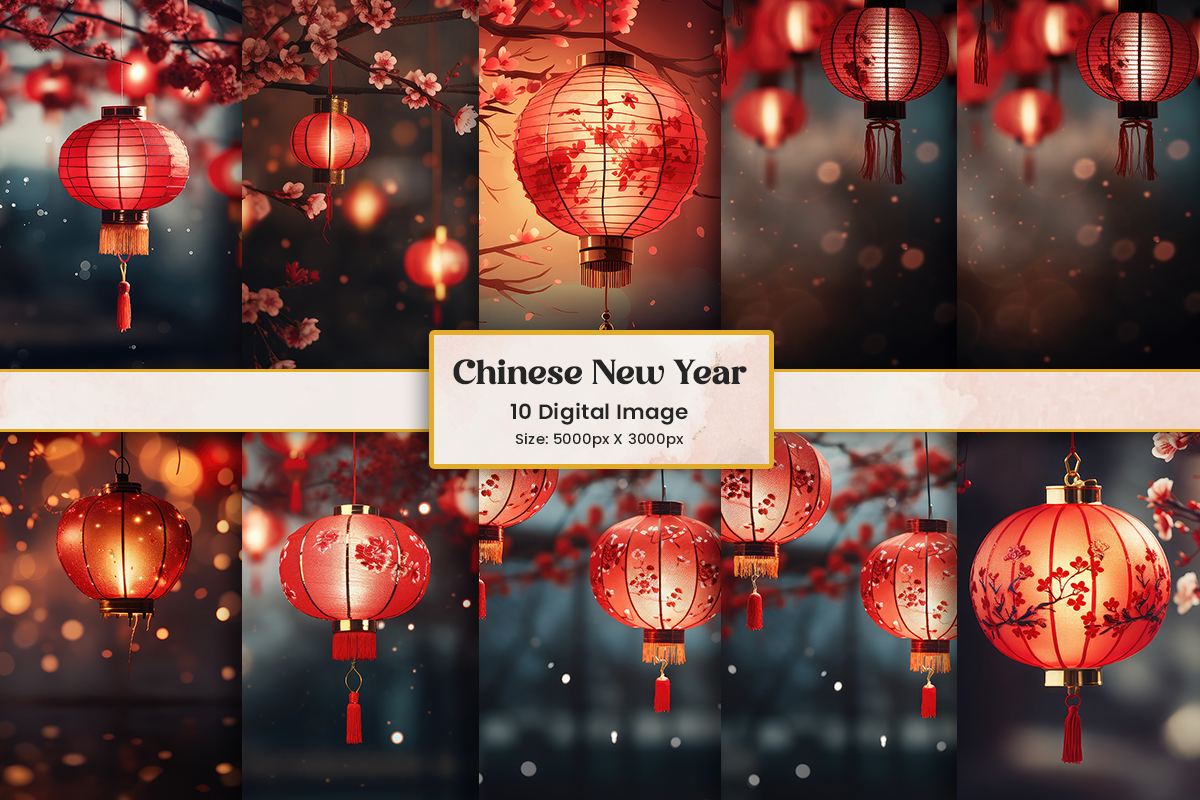 Chinese New Year Lantern Background