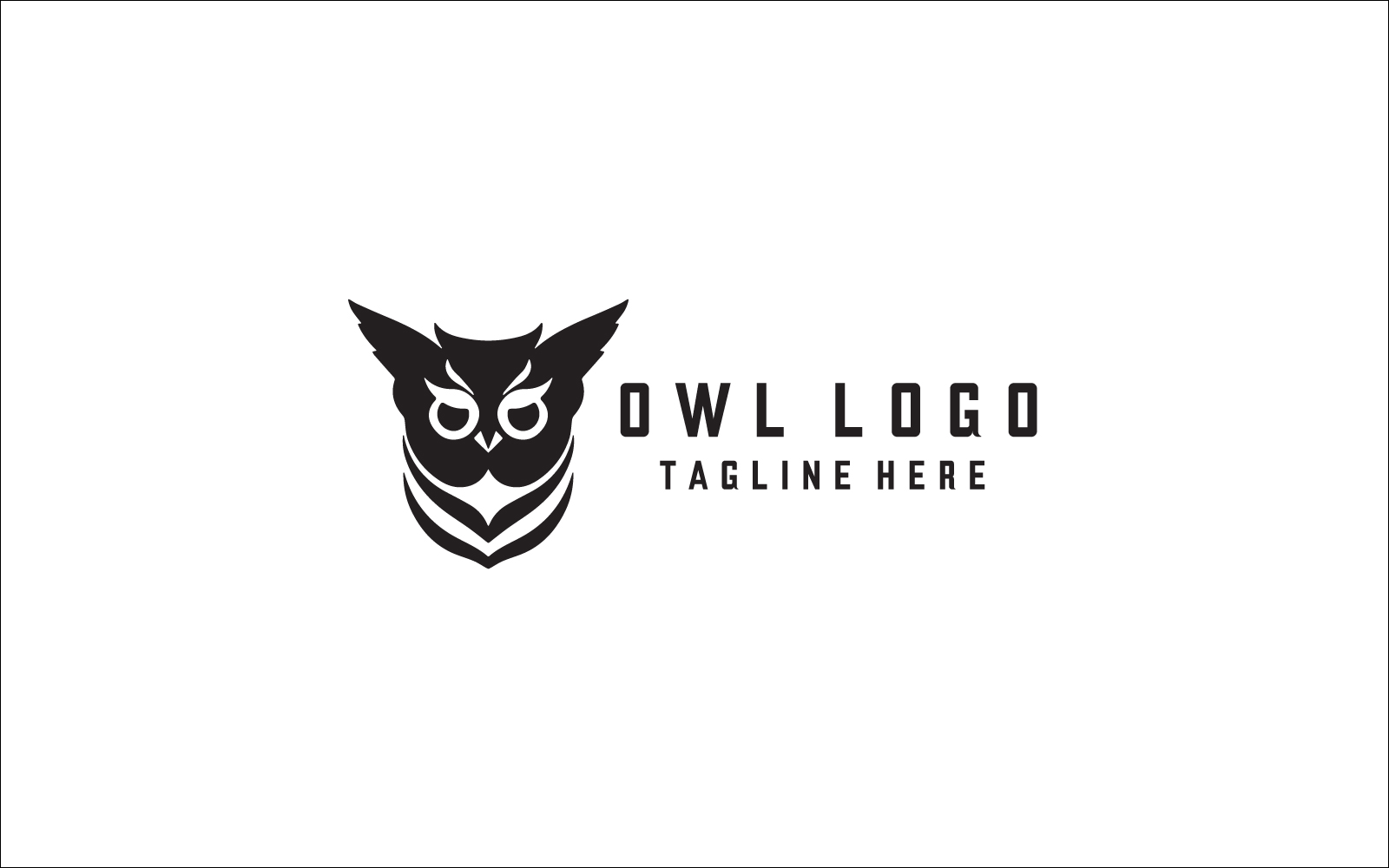 Owl Logo Design Vector Template V3