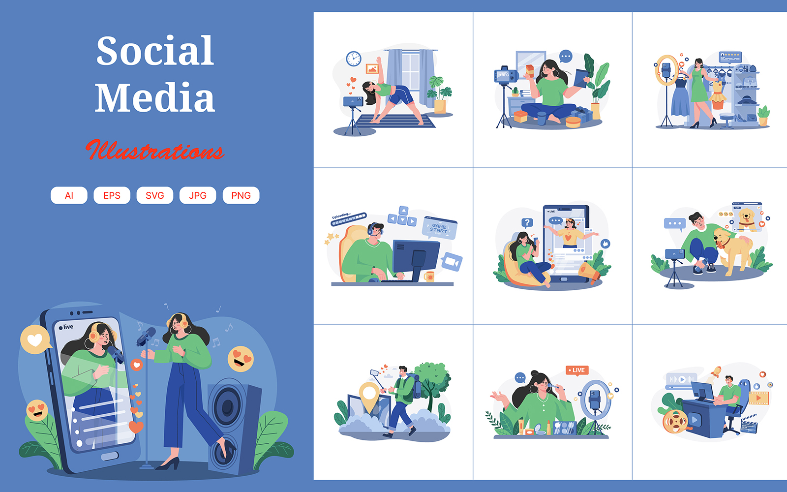 M497_Social Media Illustration Pack