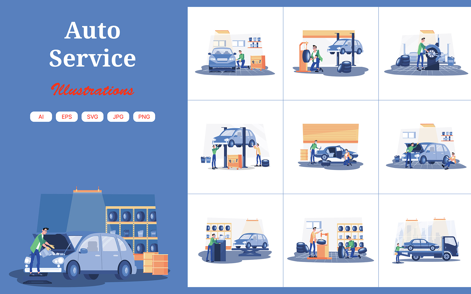 M484_ Auto Service Illustrations