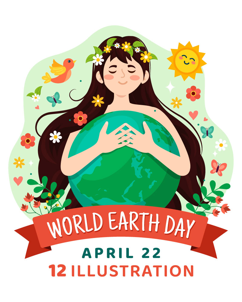 12 World Earth Day Illustration