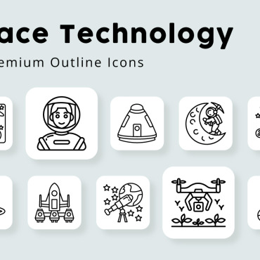Exploration Rocket Icon Sets 381555